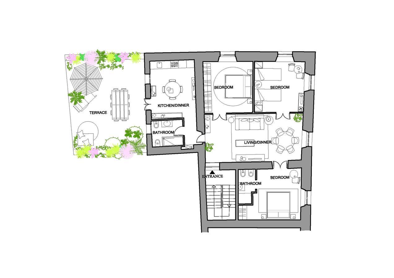 Mami'S Home Trastevere Apt With Private Terrace Rome Luaran gambar